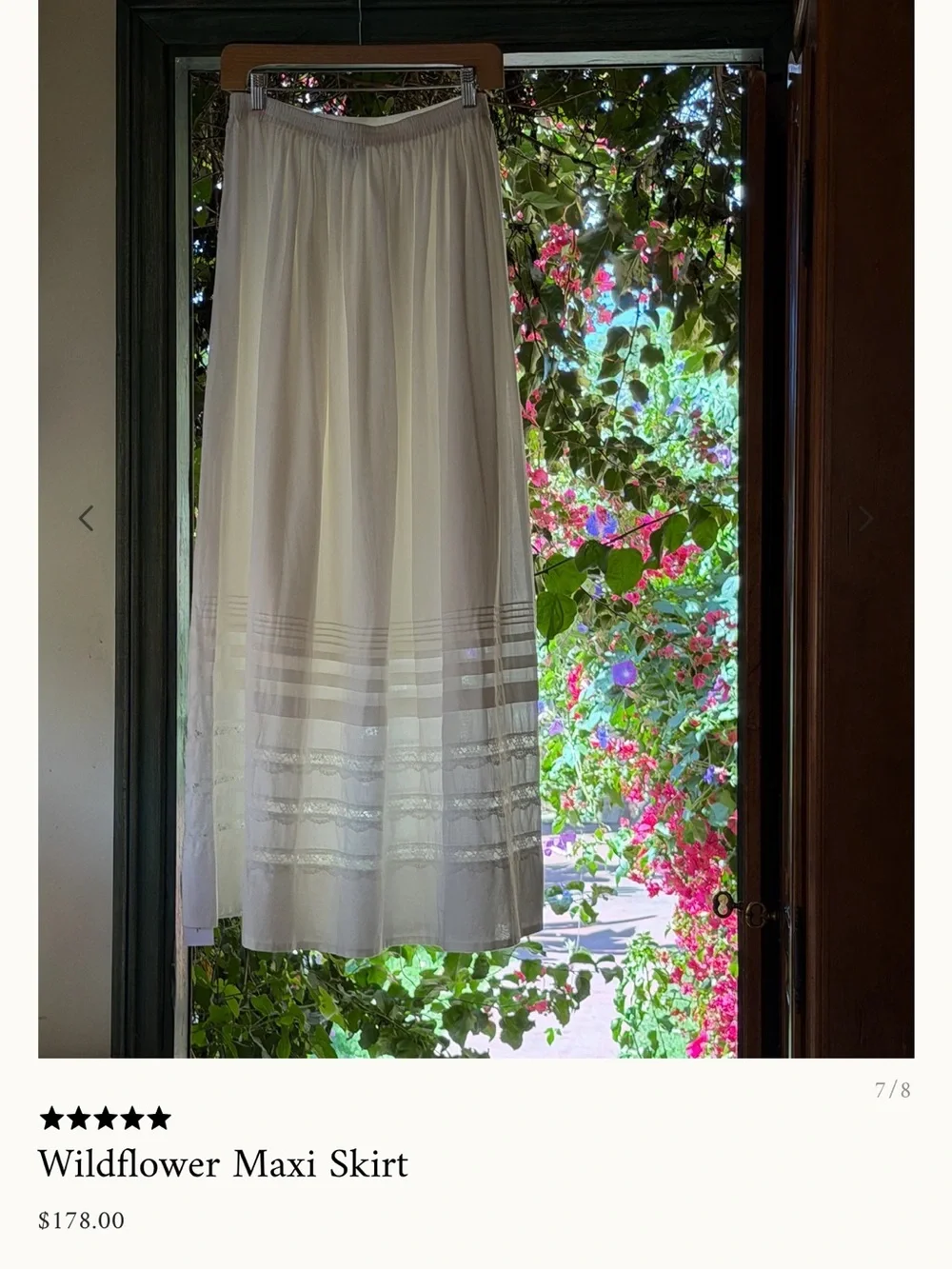 Wildflowers White Maxi Skirt Rumored - Picture 3 of 7